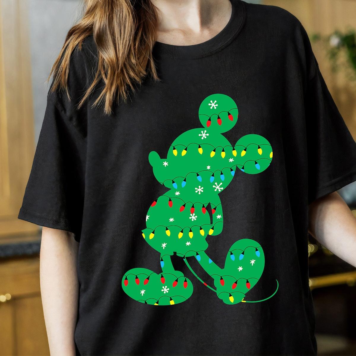 Disney Mickey Mouse Holiday Lights Mickey And Friends Shirt 2