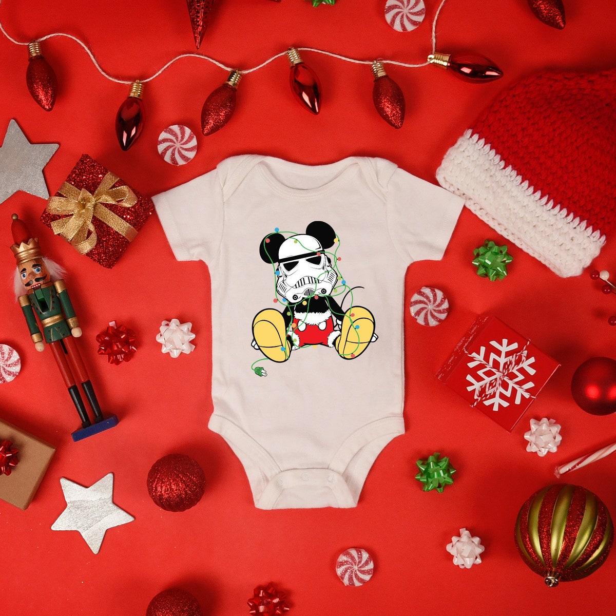 Disney Mickey Mouse Stormtrooper Costume Christmas Light Shirt 2