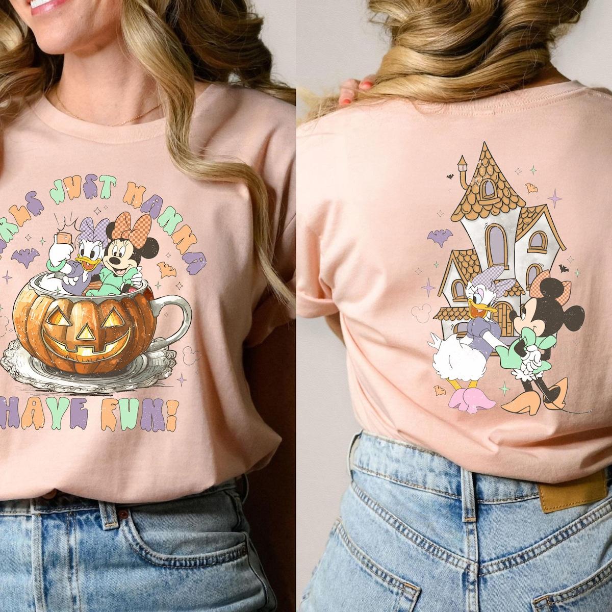 Disney Minnie Daisy Pumpkin Shirt 2