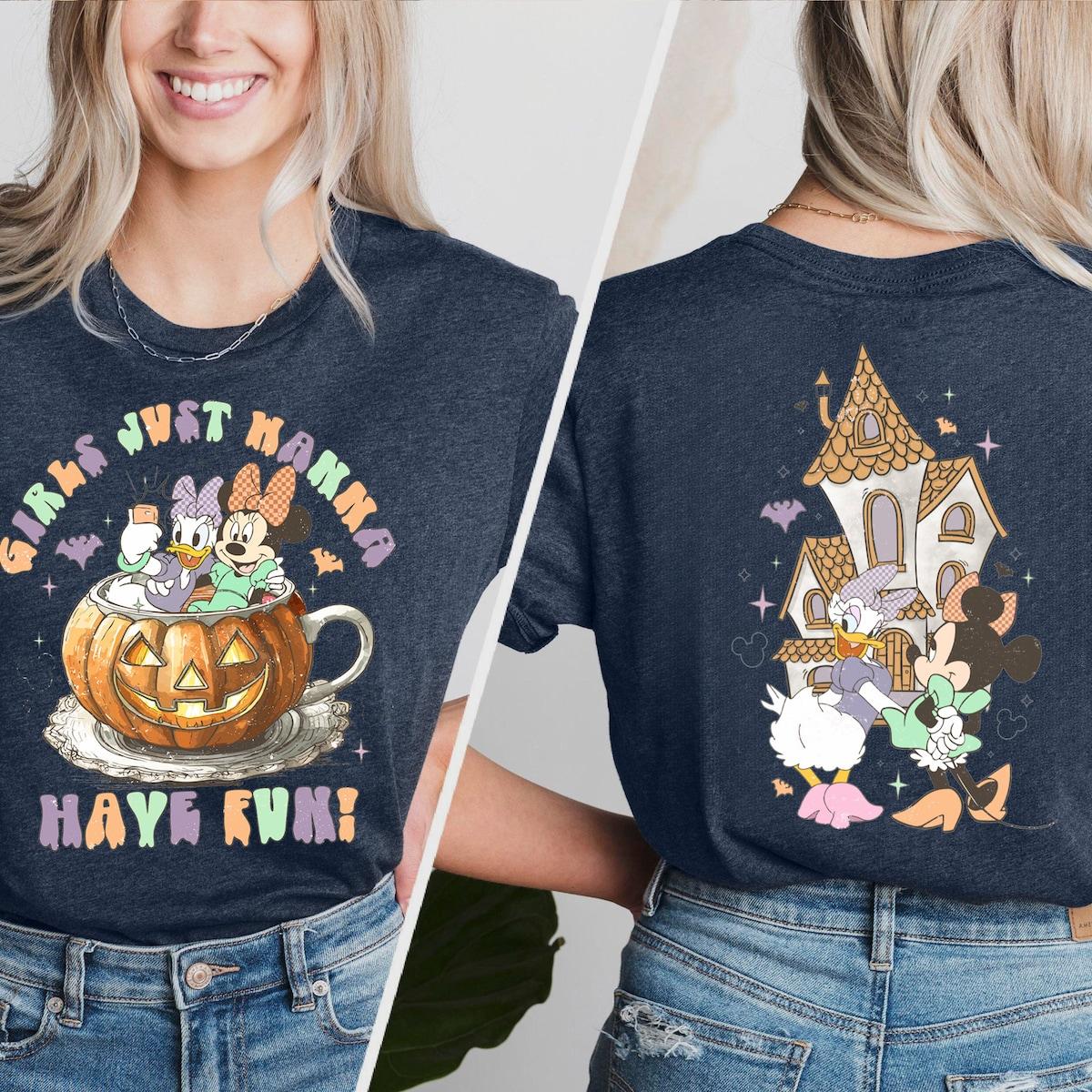 Disney Minnie Daisy Pumpkin Shirt 3