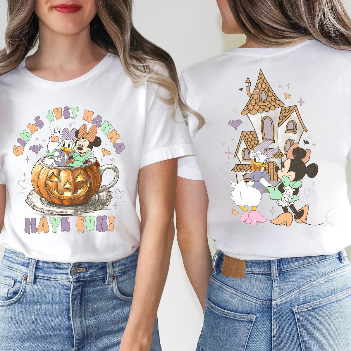 Disney Minnie Daisy Pumpkin Shirt 5