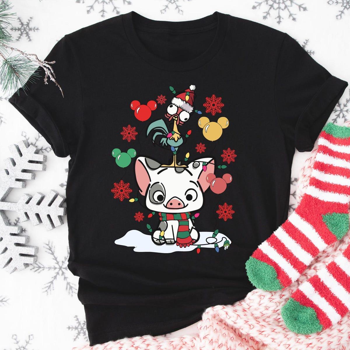 Disney Moana Hei Hei Christmas Pua Pig Shirt 6