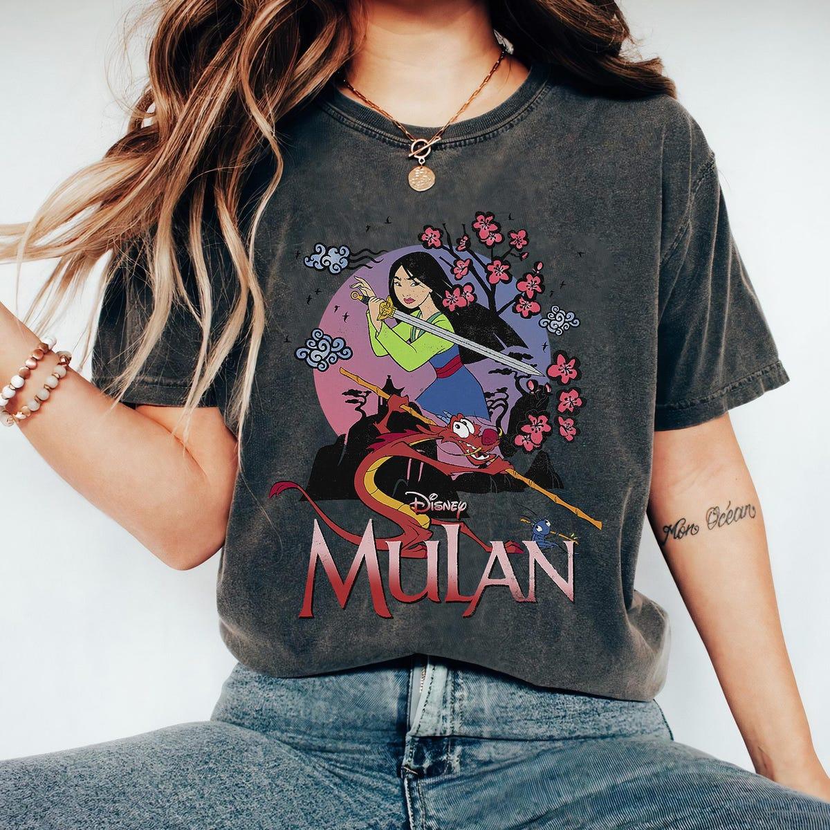 Disney Mulan And Mushu Collage Portrait Logo Magic Kingdom Shirt 2