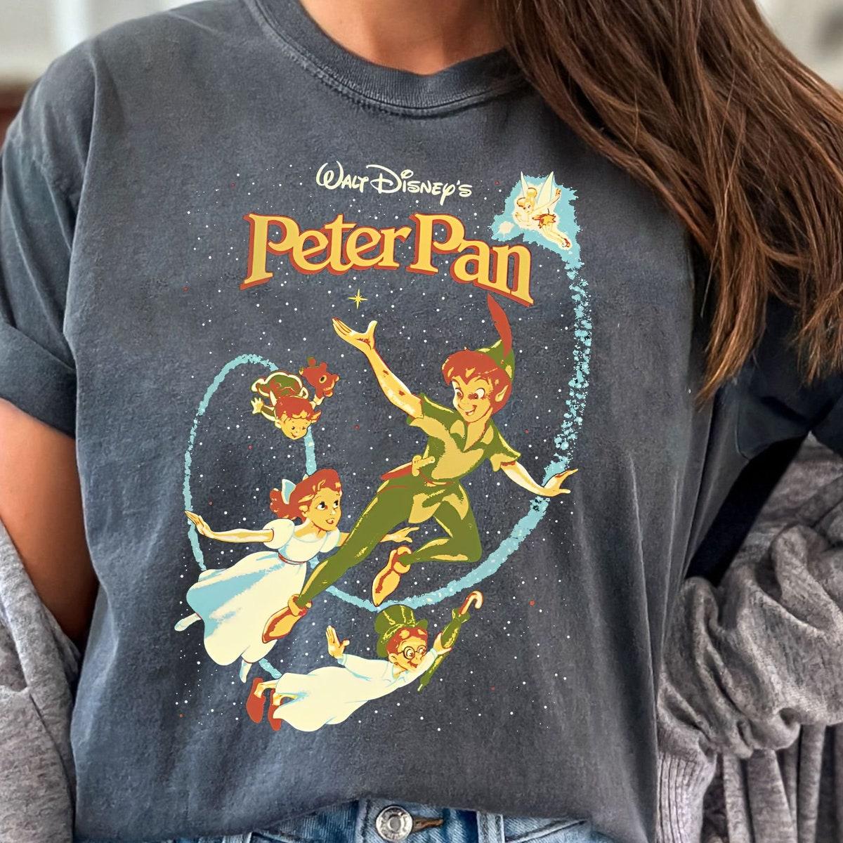 Disney Peter Pan Darling Flight Shirt Tinker Bell Captain Hook Tee 2