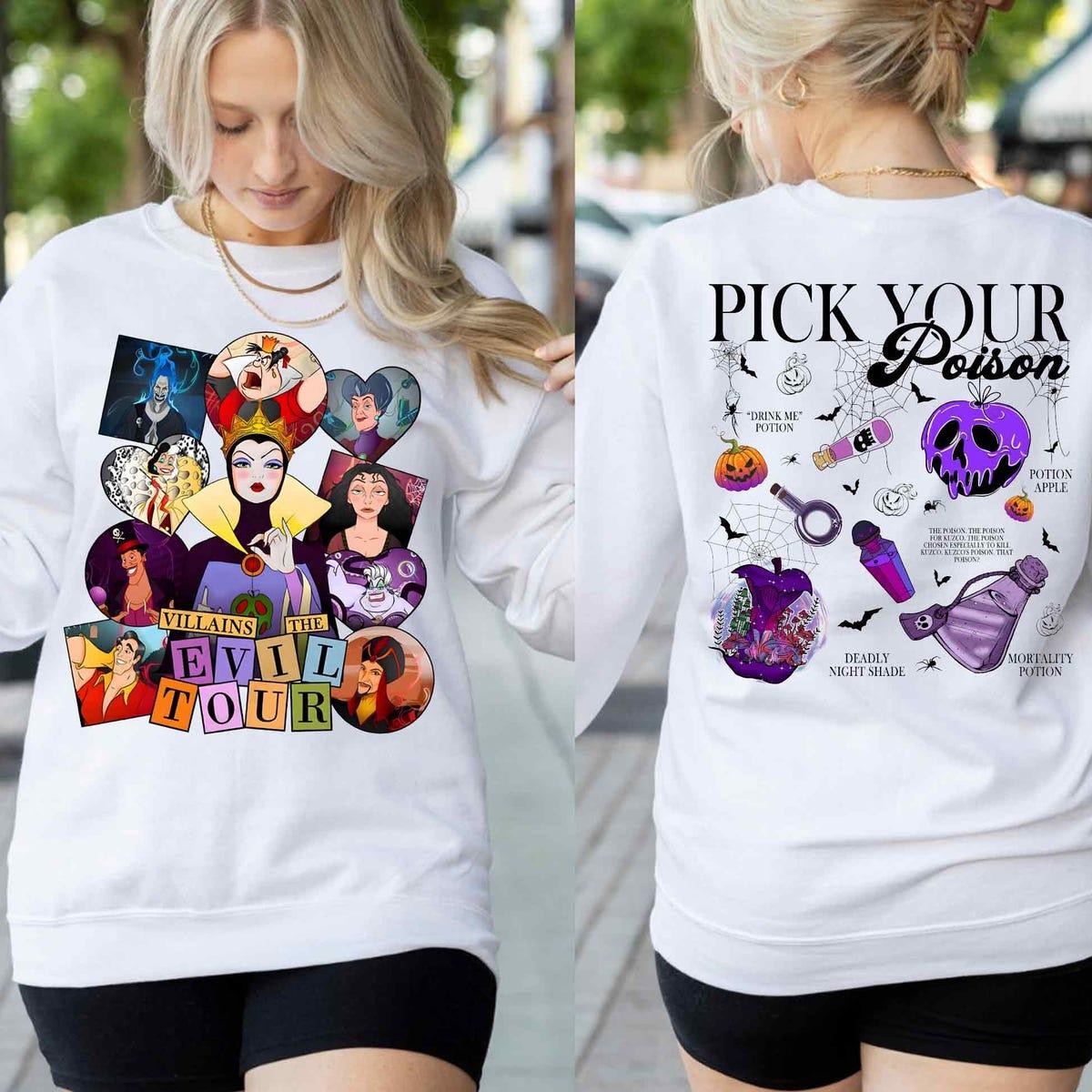 Disney Pick Your Poison Villain Shirt 2