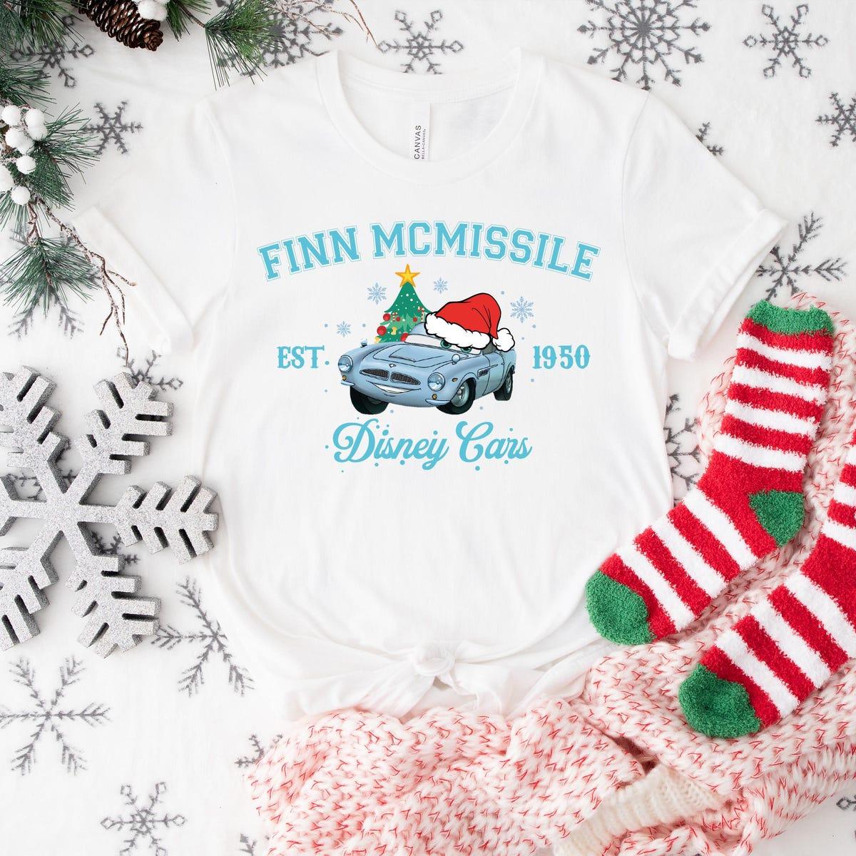 Disney Pixar Cars Finn Mcmissile Christmas Shirt 3