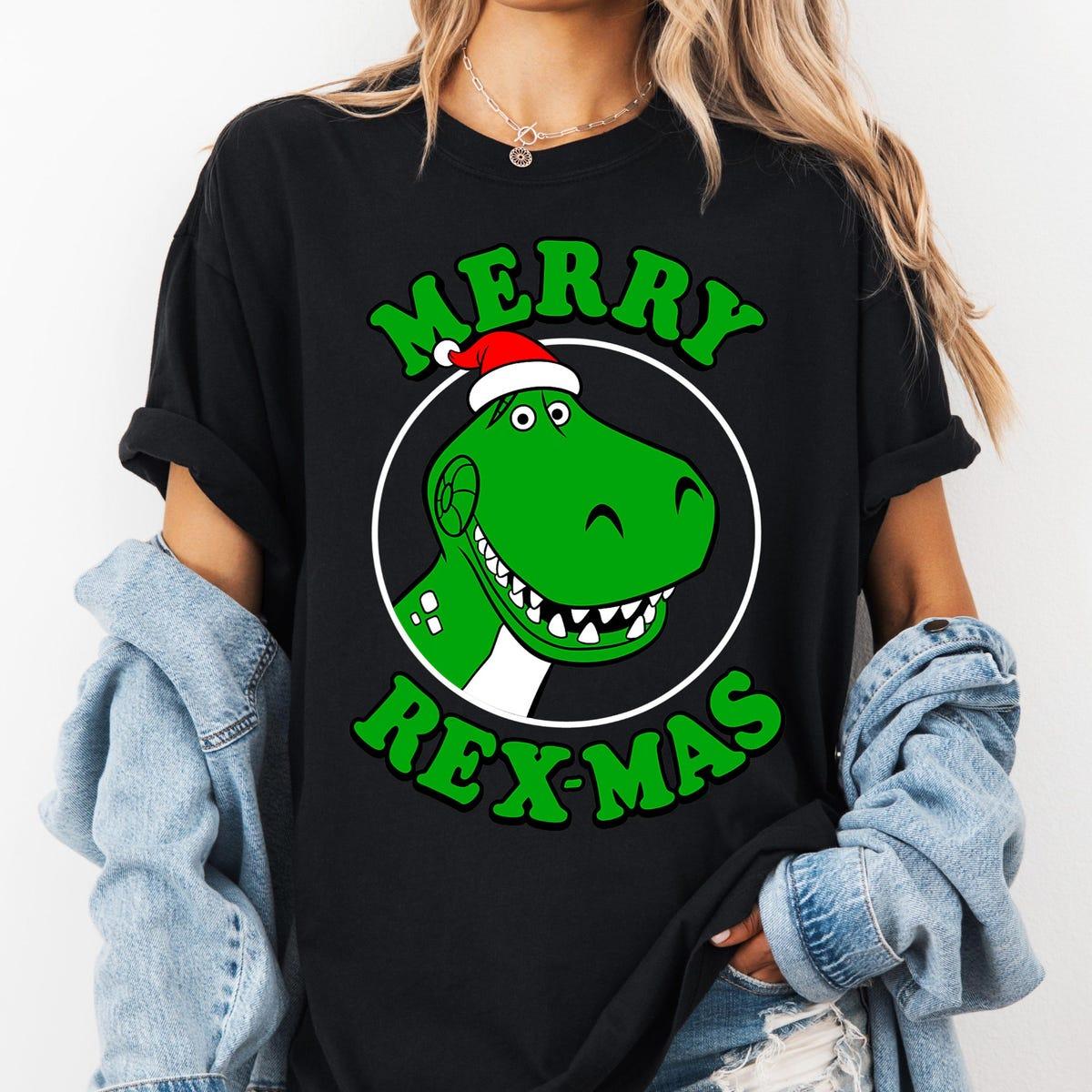 Disney Pixar Toy Story Merry Rex mas Christmas Shirt 2