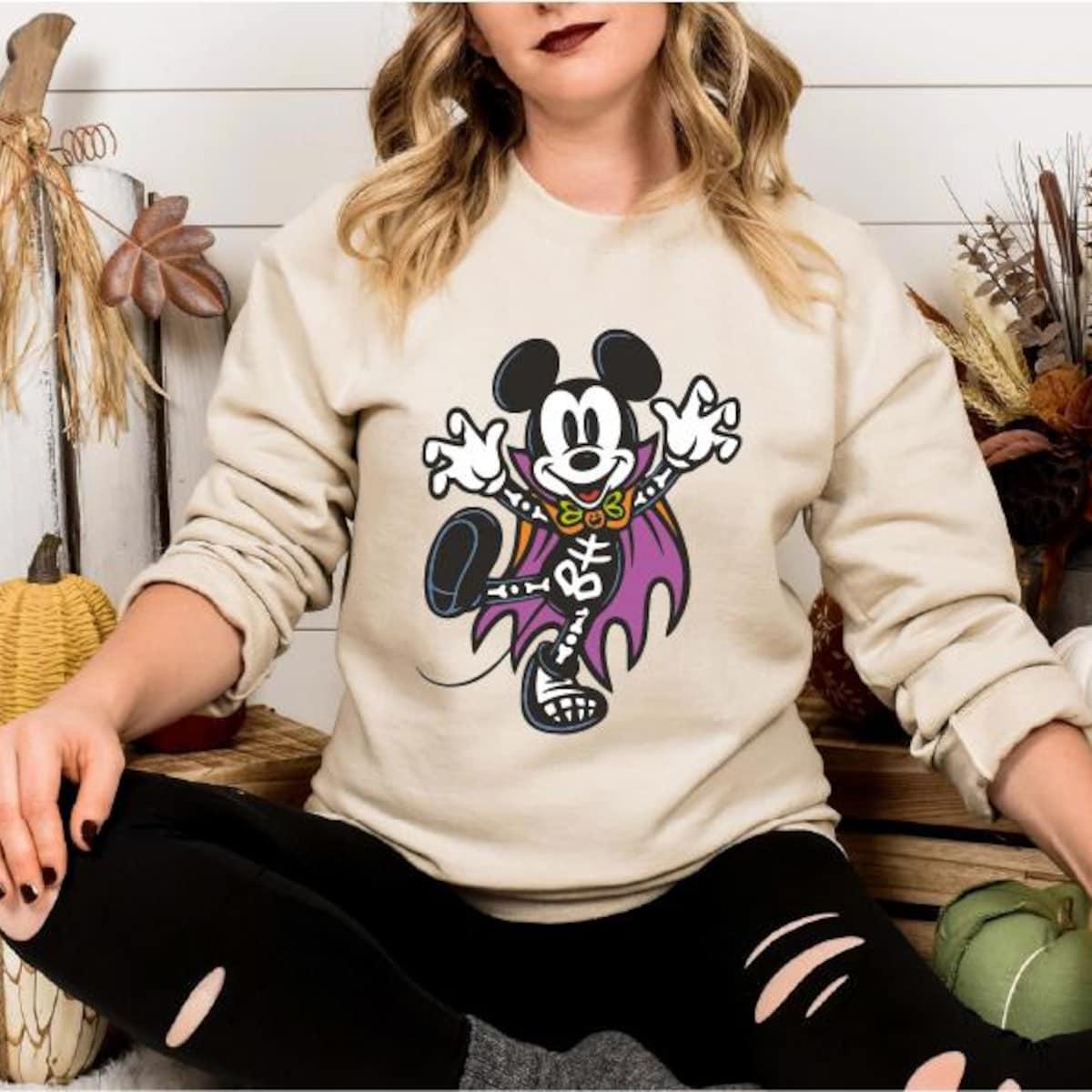 Disney Scary Mickey Mouse Ghost Halloween Shirt 2