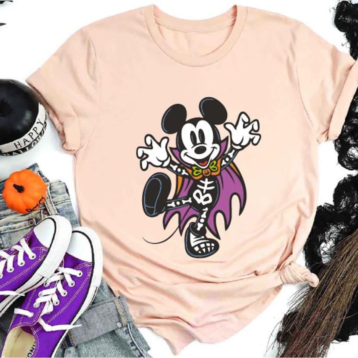 Disney Scary Mickey Mouse Ghost Halloween Shirt 3