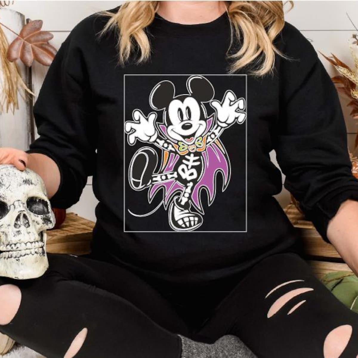 Disney Scary Mickey Mouse Ghost Halloween Shirt 6