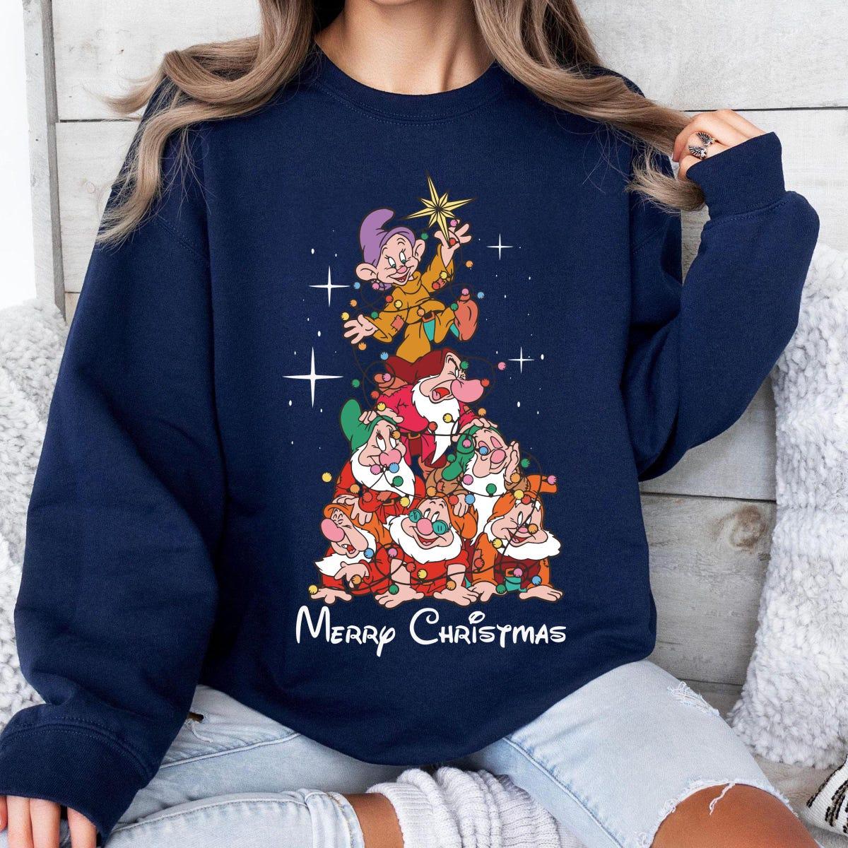 Disney Seven Dwarfs Christmas Princesses Snow White Xmas Shirt 6