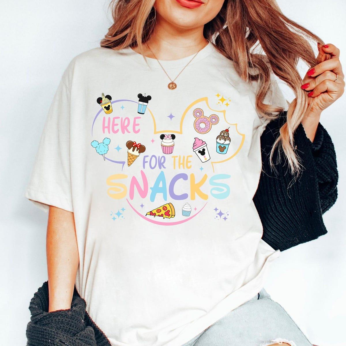 Disney Snacks Here For The Snacks Disney Family Matching Shirt 2