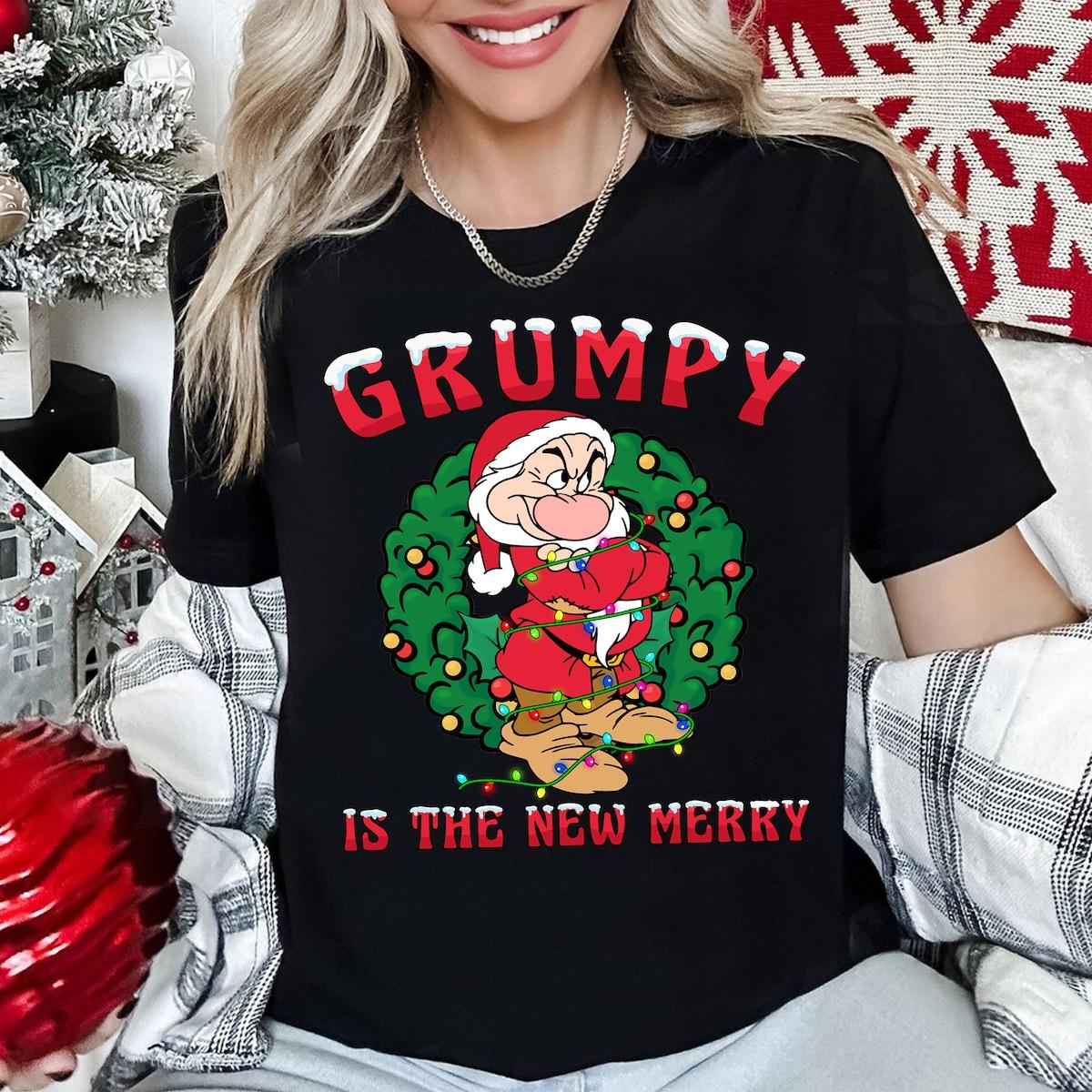 Disney Snow White Grumpy Dwarf Grumpy New Merry Shirt 1