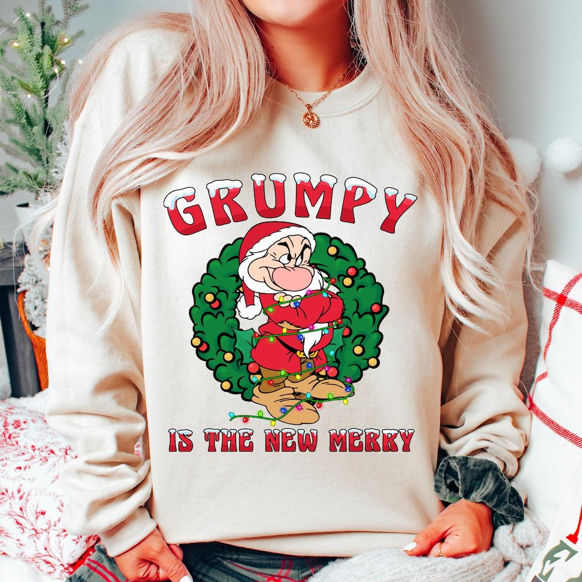 Disney Snow White Grumpy Dwarf Grumpy New Merry Shirt 2