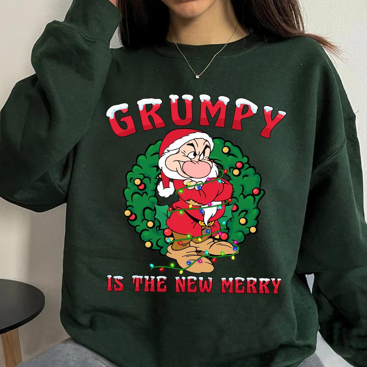 Disney Snow White Grumpy Dwarf Grumpy New Merry Shirt 3