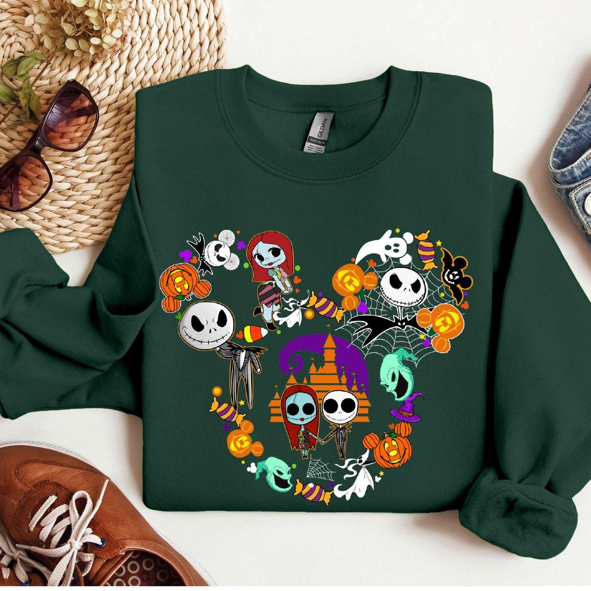 Disney Spooky Season Halloween Couples Matching Shirt 4