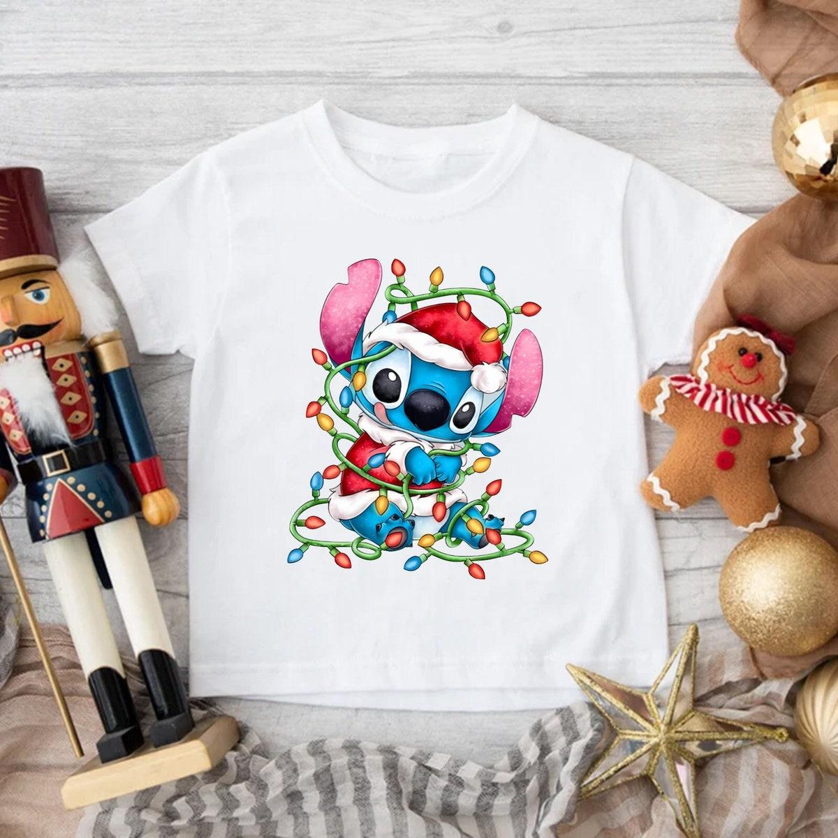 Disney Stitch Christmas Santa Shirt 1