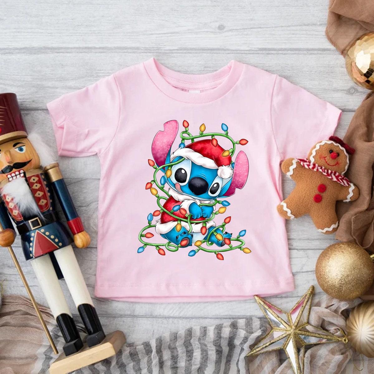 Disney Stitch Christmas Santa Shirt 2