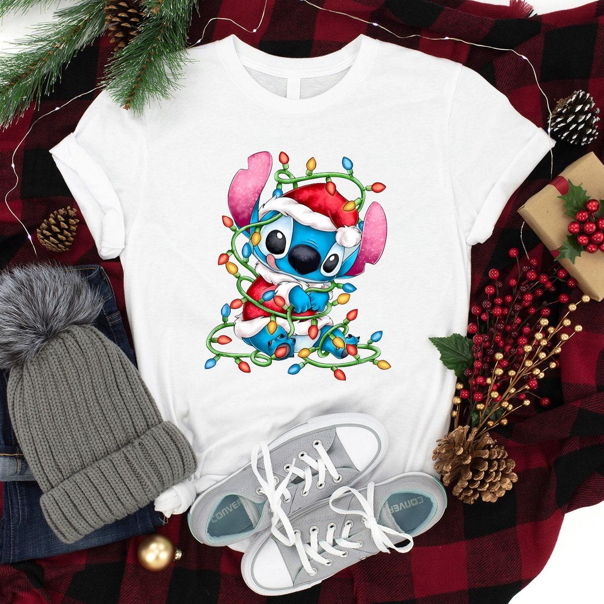 Disney Stitch Christmas Santa Shirt 3