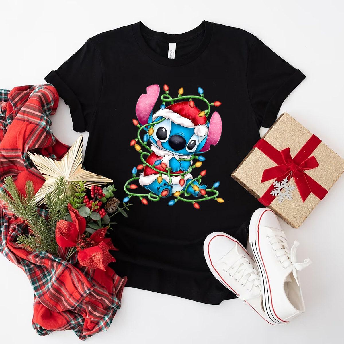 Disney Stitch Christmas Santa Shirt 5