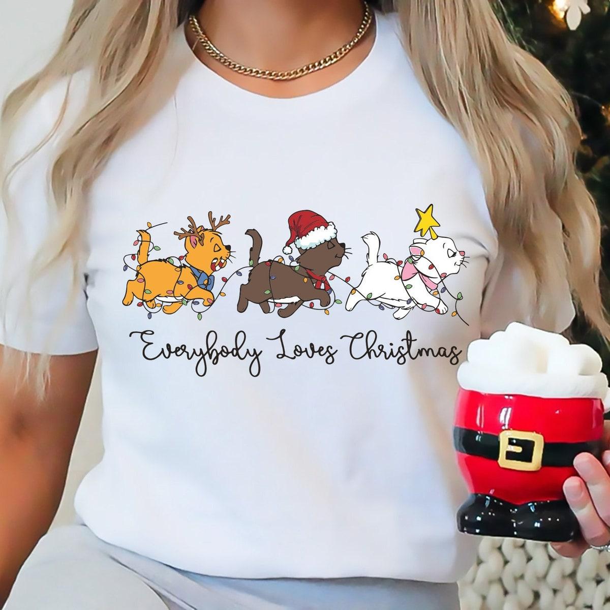 Disney The Aristocats Christmas Light Shirt Hakuna Matata Inspired Christmas Tee 1