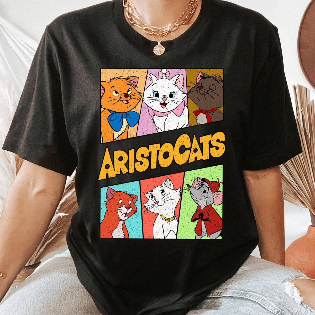 Disney The Aristocats Retro 90s Group Characters Shirt 2