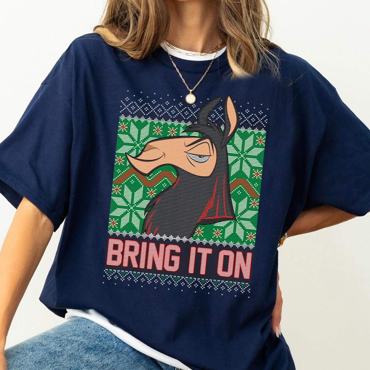 Disney The Emperor's New Groove Kuzco Bring It On Ugly Christmas Shirt 1