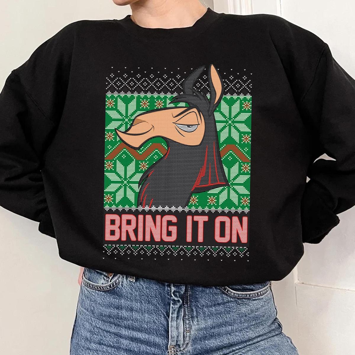 Disney The Emperor's New Groove Kuzco Bring It On Ugly Christmas Shirt 4