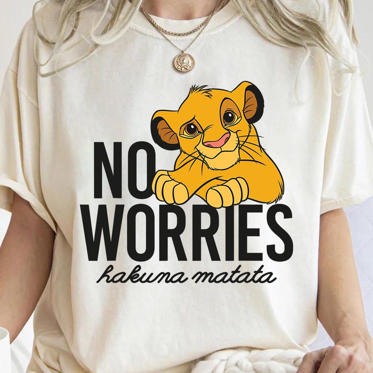 Disney The Lion King Classic No Worries Simba Shirt 2