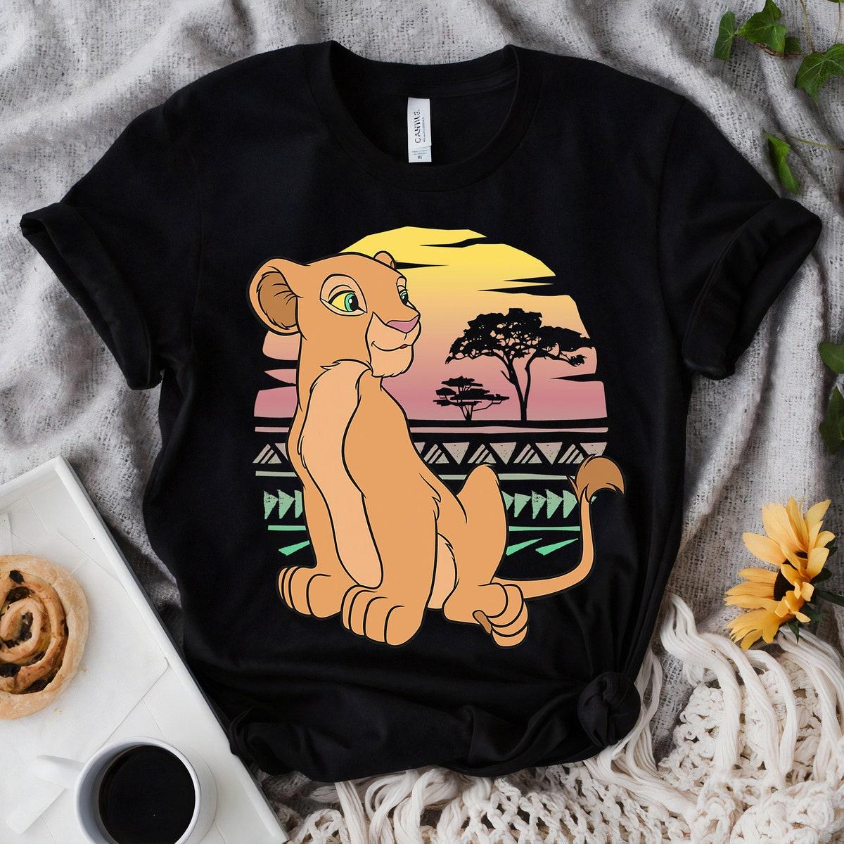 Disney The Lion King Retro 90s Portrait Nala Shirt 1