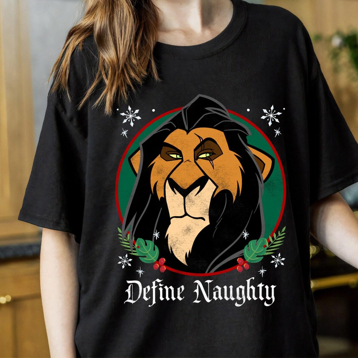 Disney The Lion King Scar Define Naughty Christmas Shirt 2