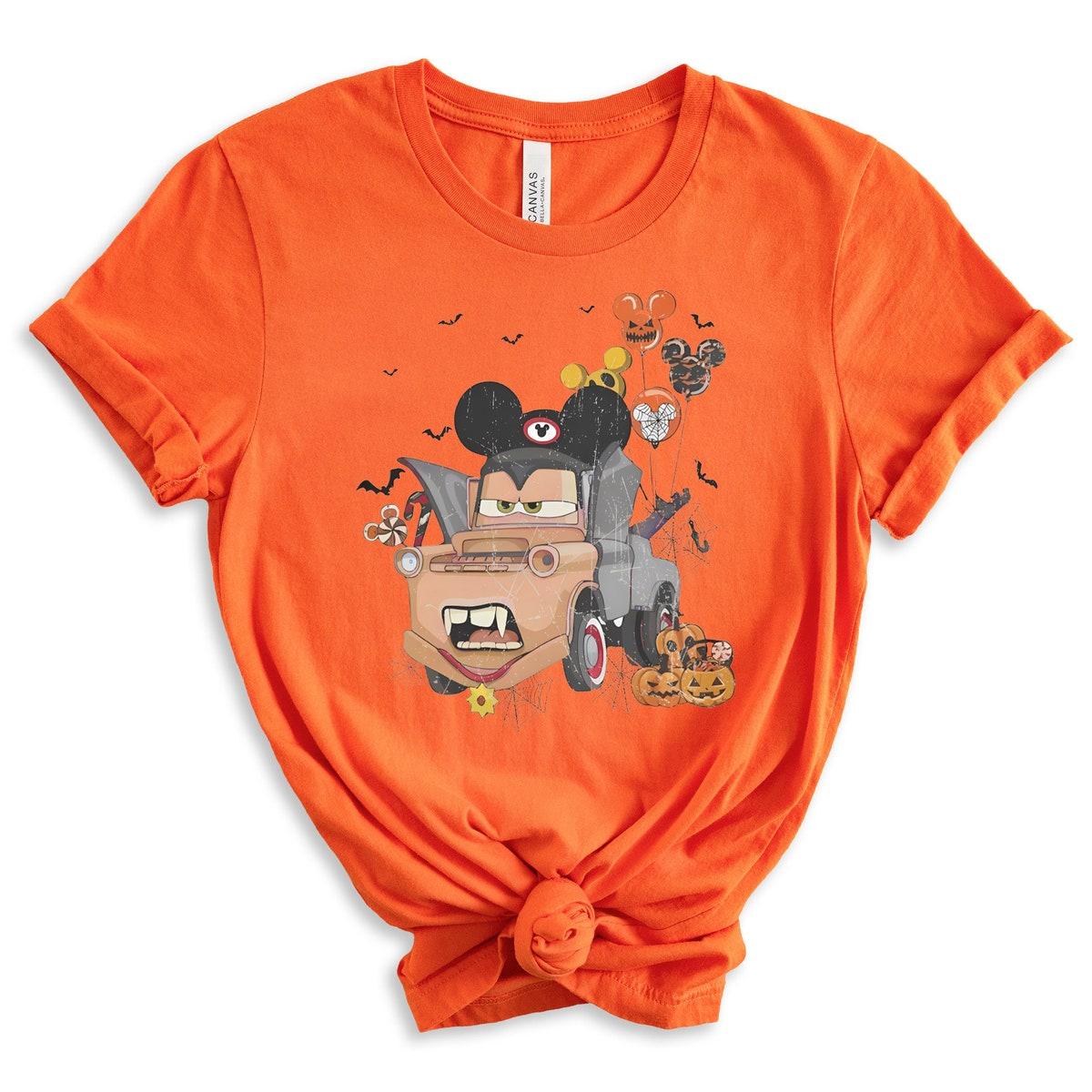 Disney Tow Mater Halloween Trick Or Treat Shirt 3