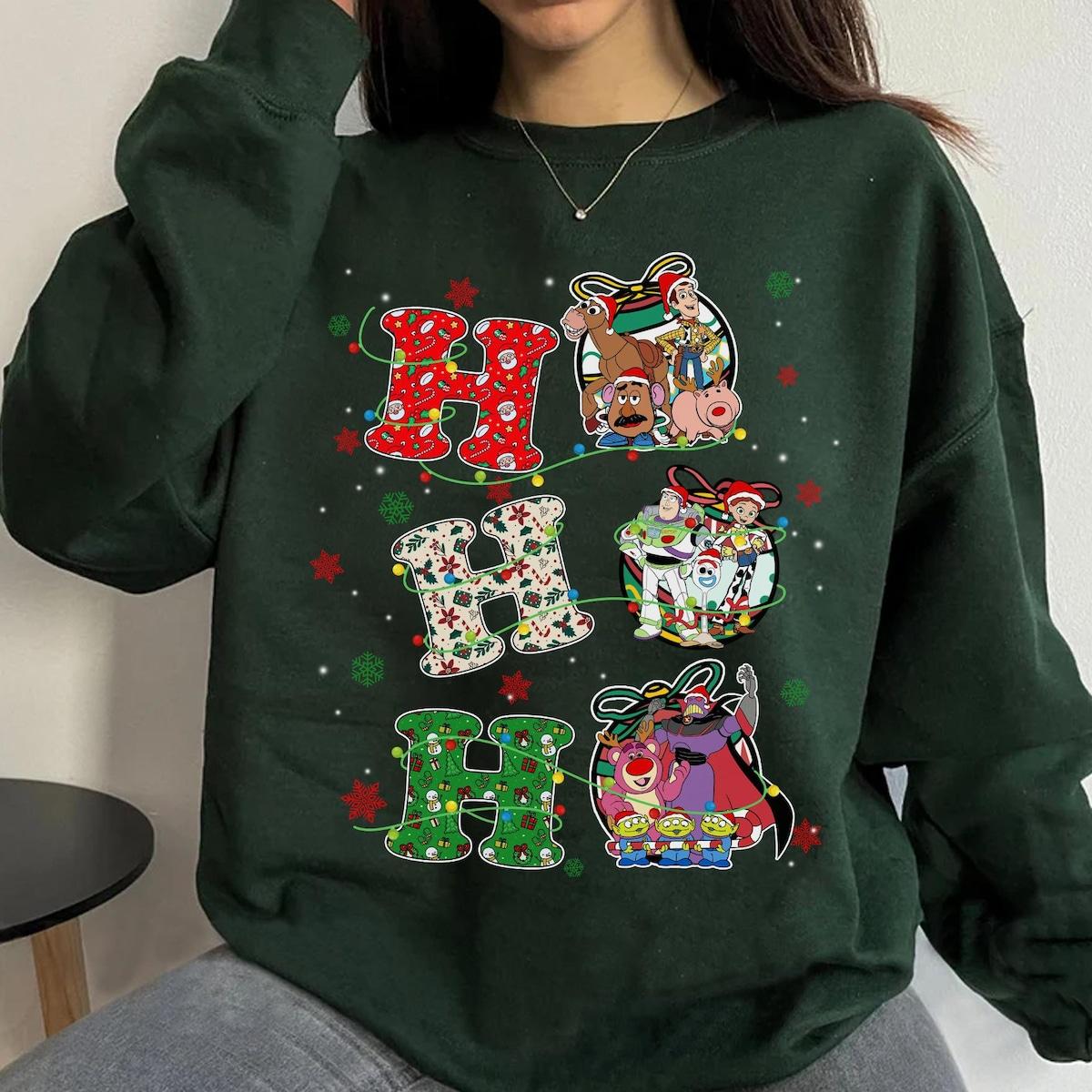 Disney Toy Story Group Santa Christmas Shirt 2