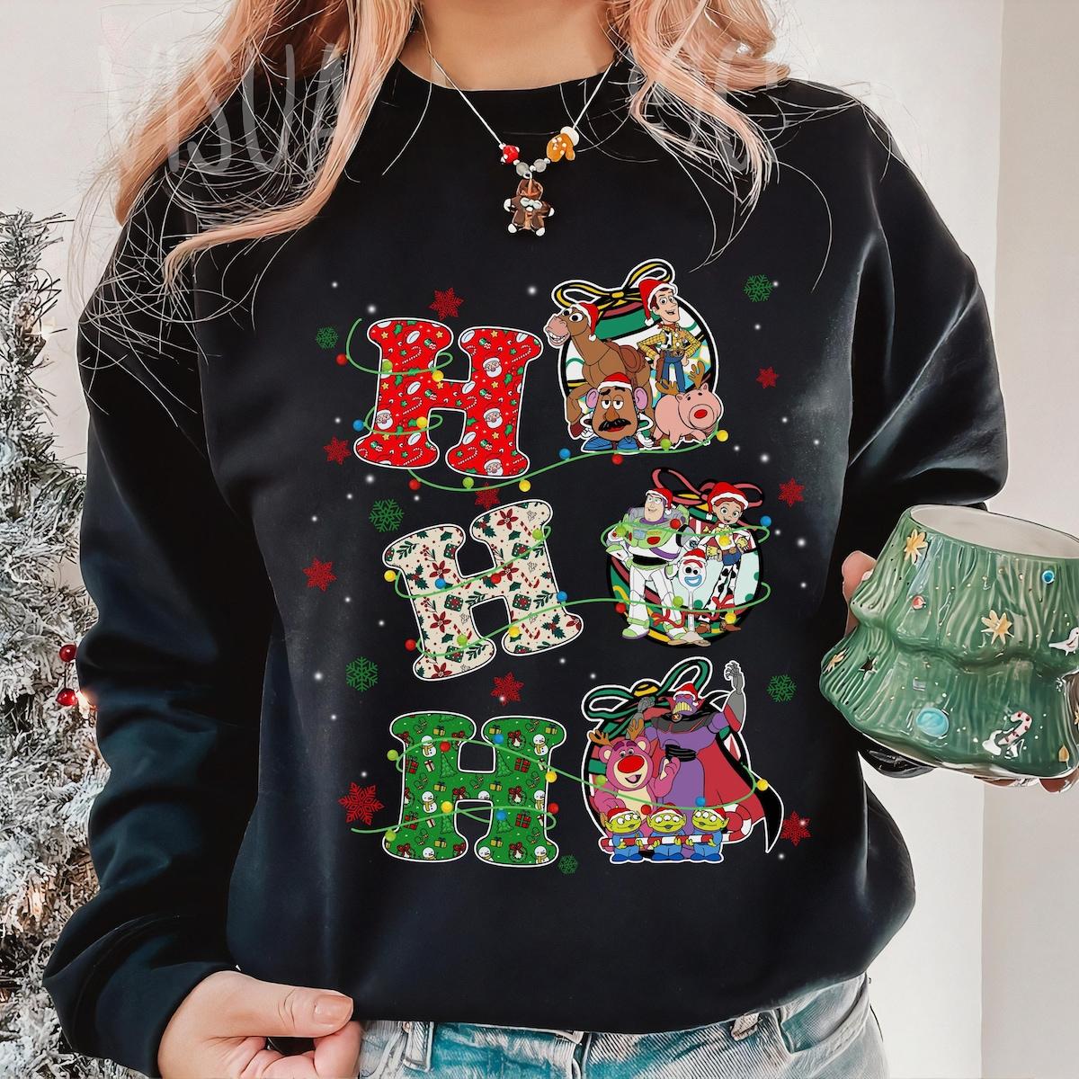 Disney Toy Story Group Santa Christmas Shirt 4