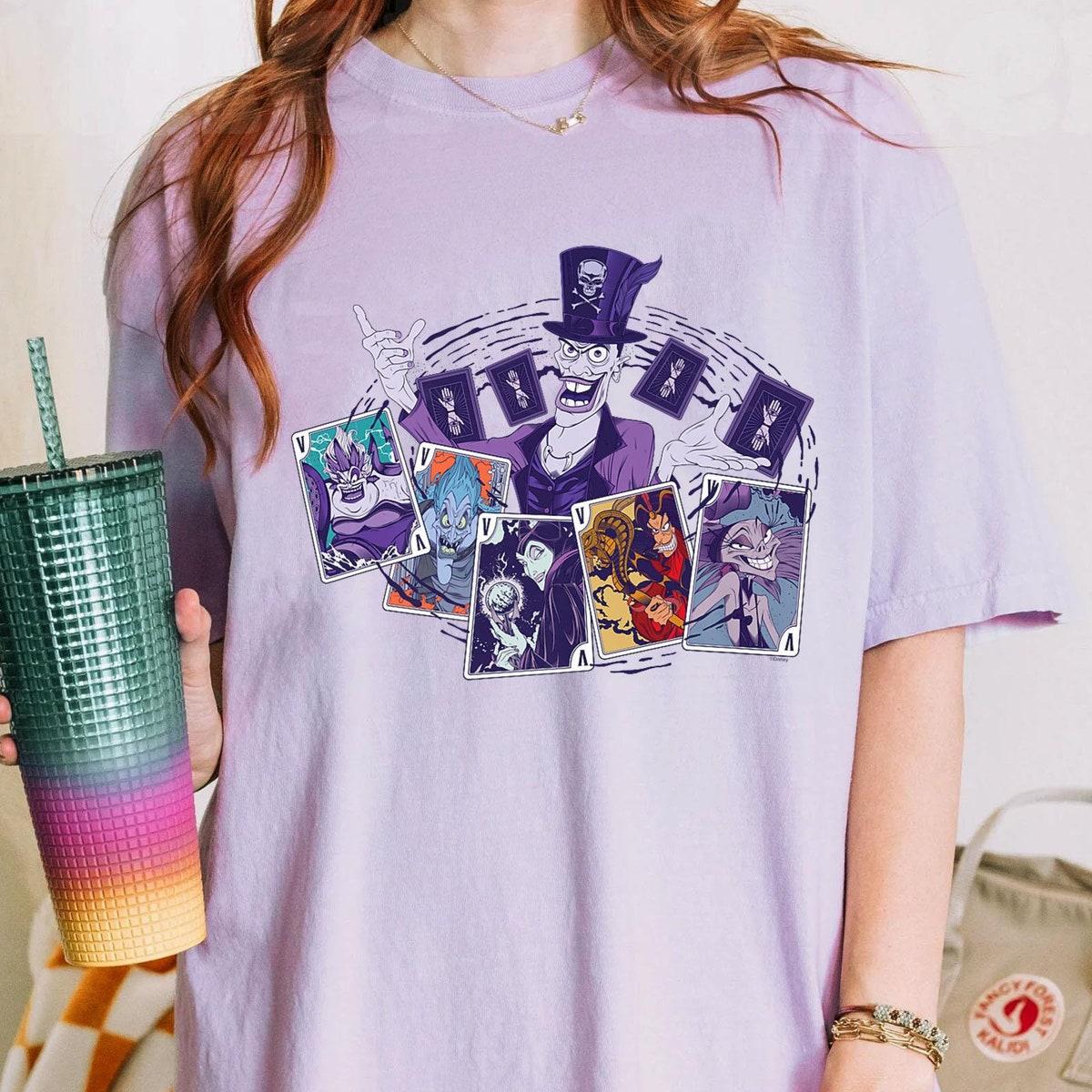 Disney Villains Group Playing Cards Shirt 2