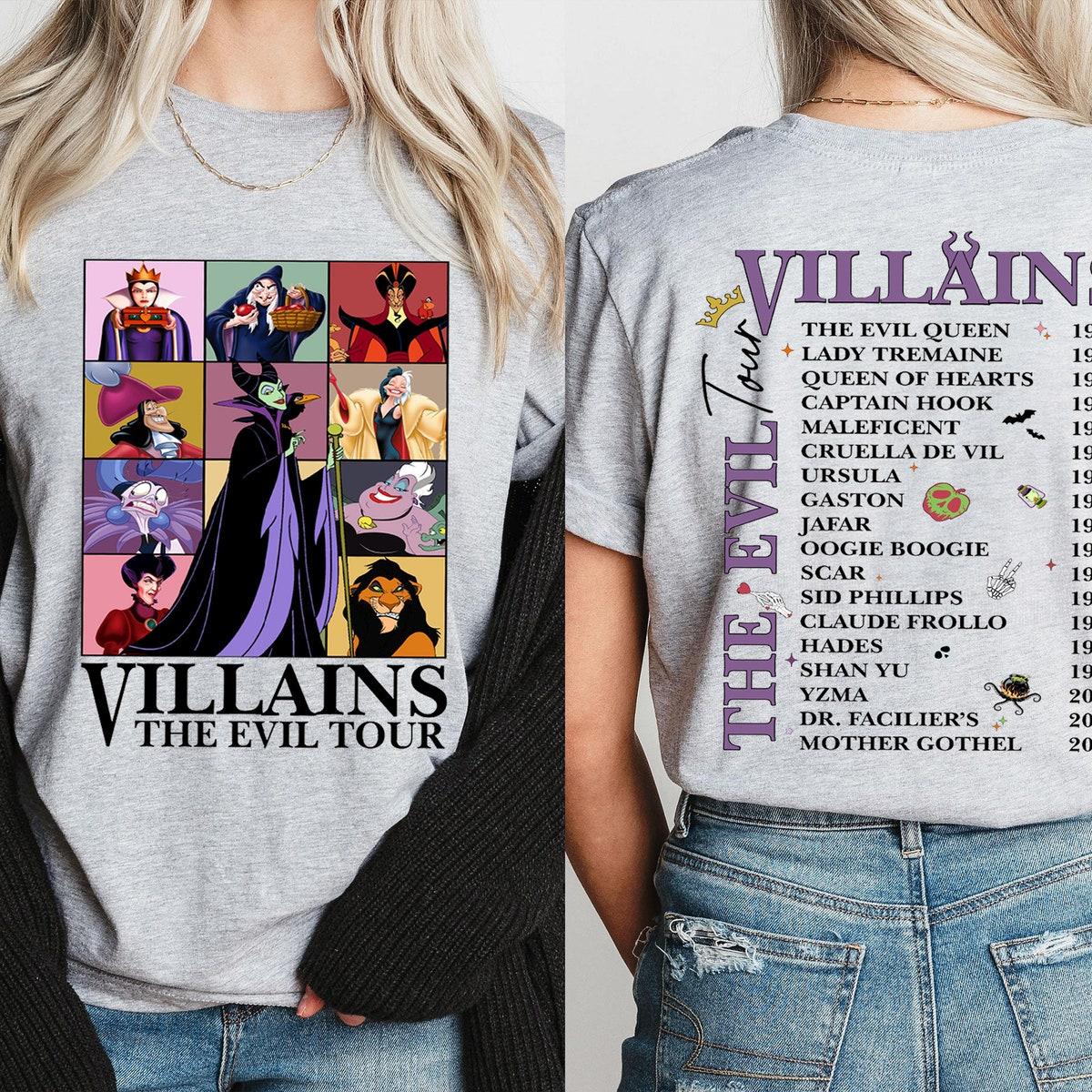 Disney Villains The Evil Tour Halloween Shirt 1