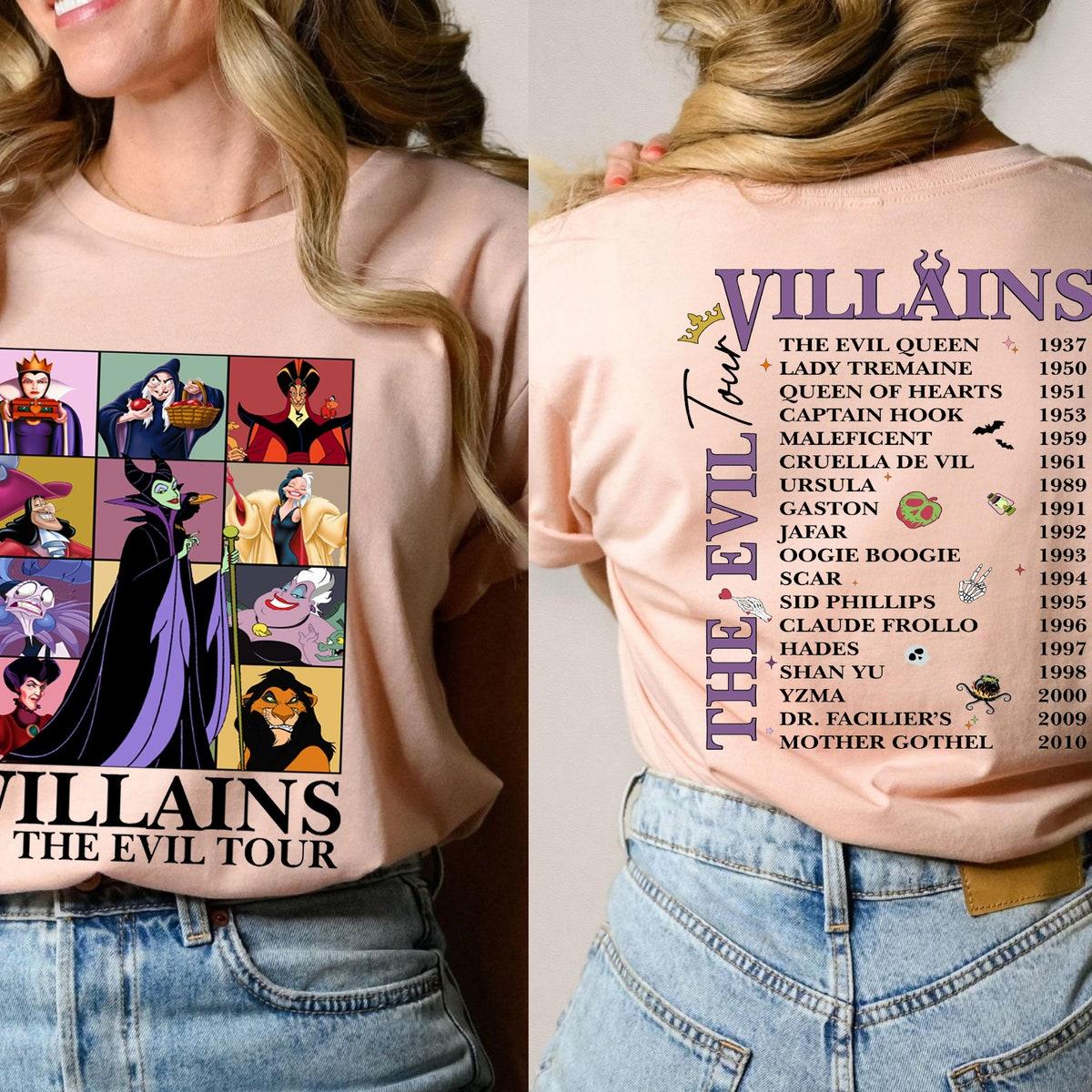 Disney Villains The Evil Tour Halloween Shirt 2