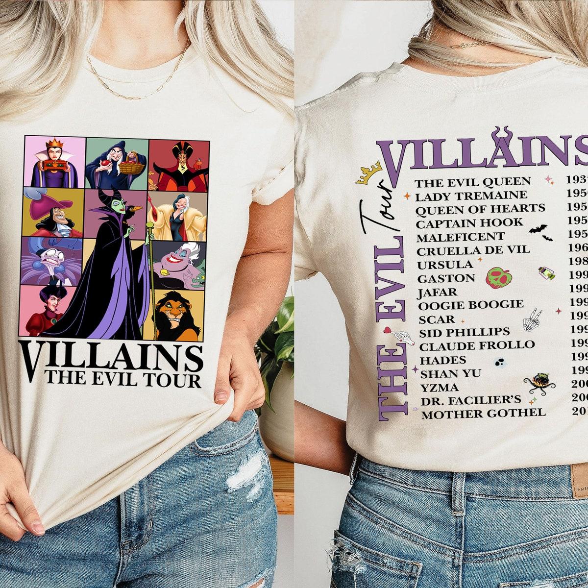 Disney Villains The Evil Tour Halloween Shirt 3