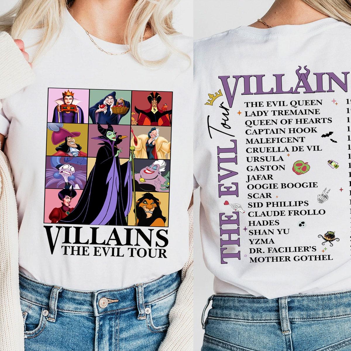 Disney Villains The Evil Tour Halloween Shirt 5