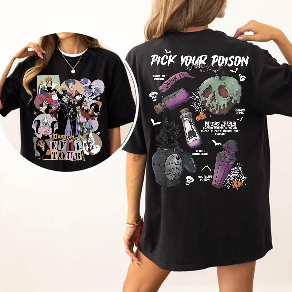 Disney Villains The Evil Tour Shirt Disney Bad Queen Tee 1