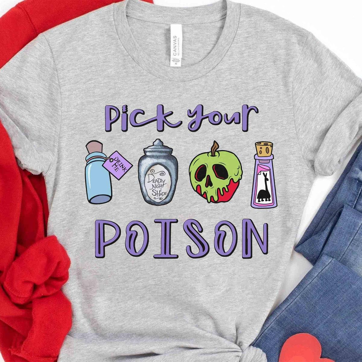 Disney Villains Witch Pick Your Poison Halloween Shirt 3