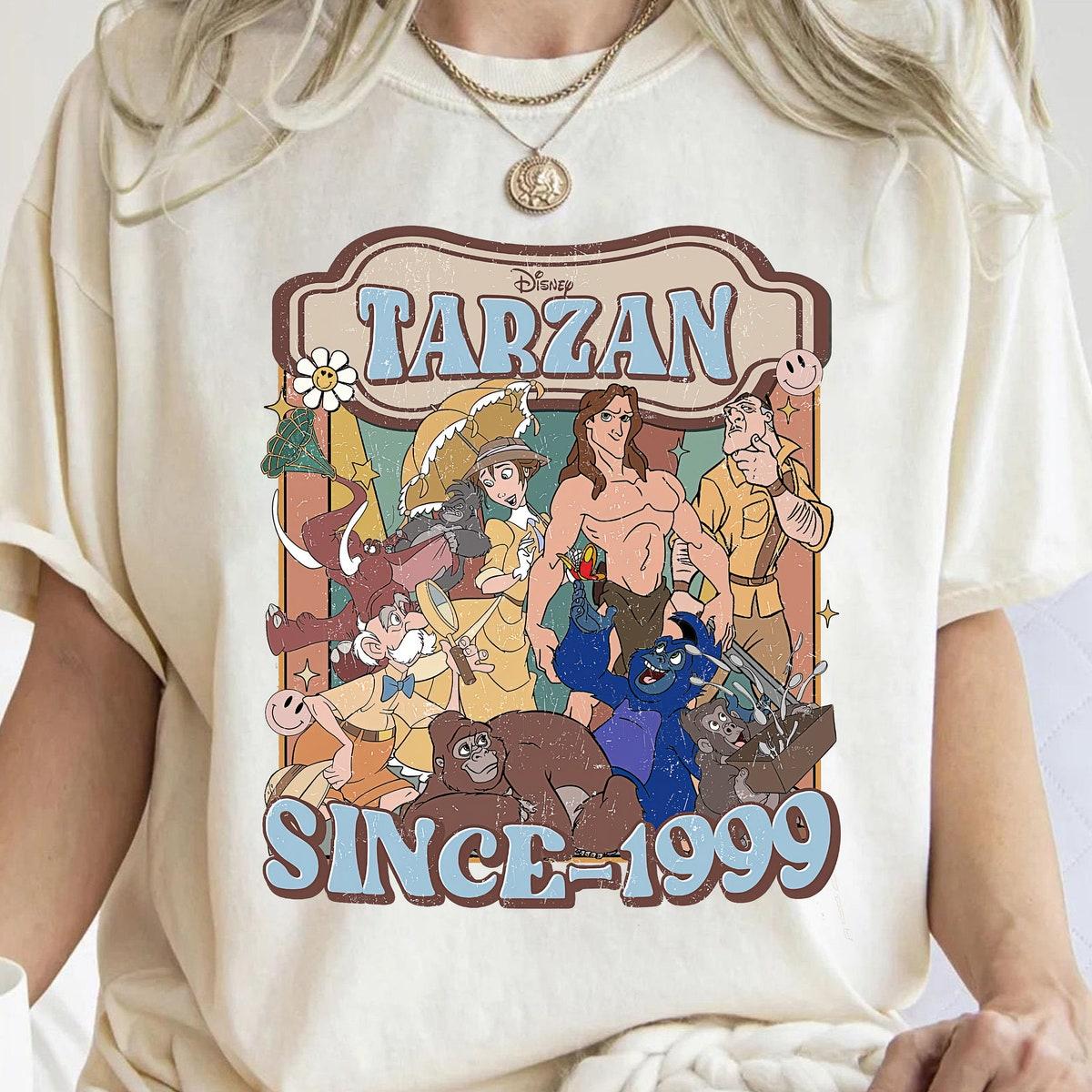 Disney Vintage Tarzan Since 1999 Tarzan And Jane Shirt 1