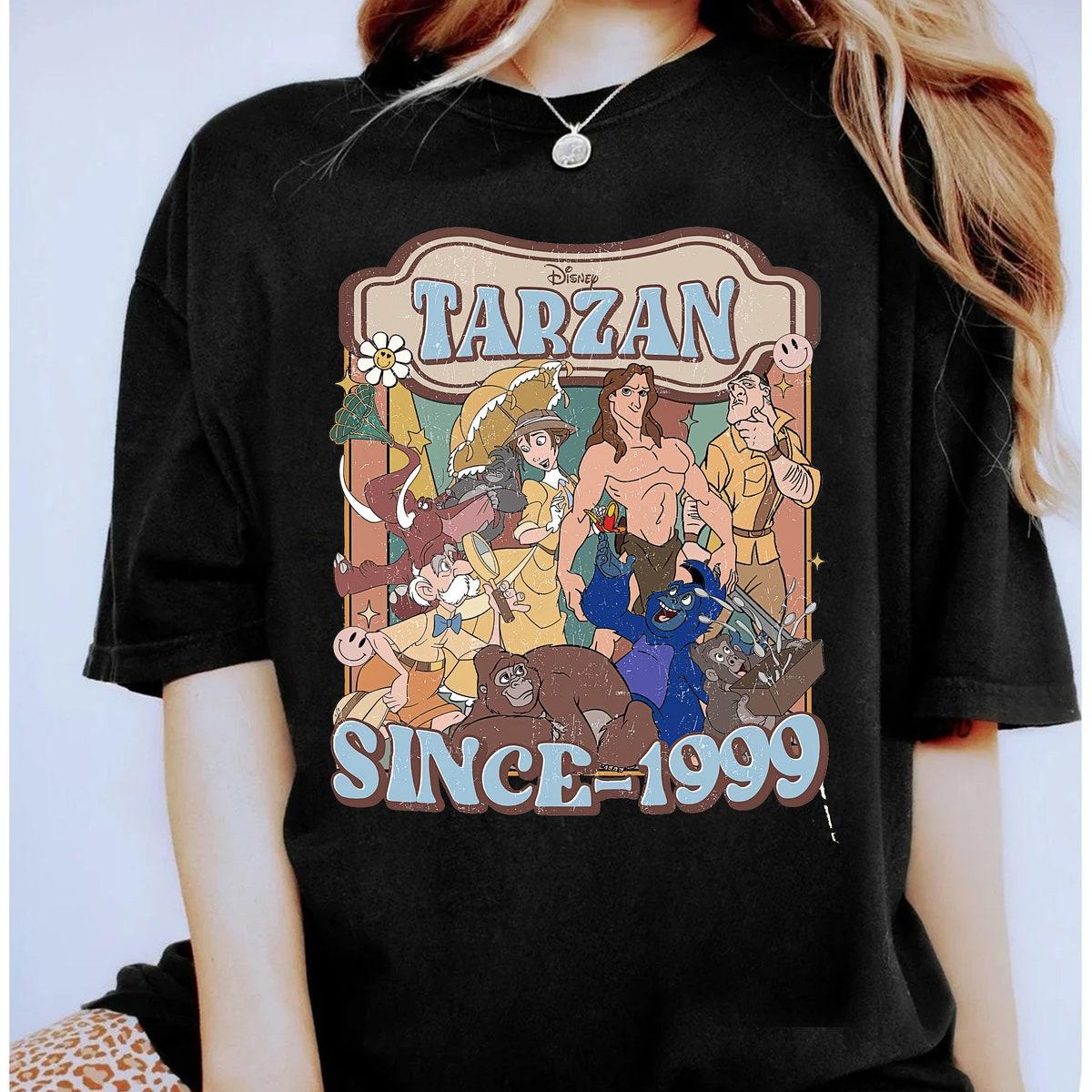 Disney Vintage Tarzan Since 1999 Tarzan And Jane Shirt 2