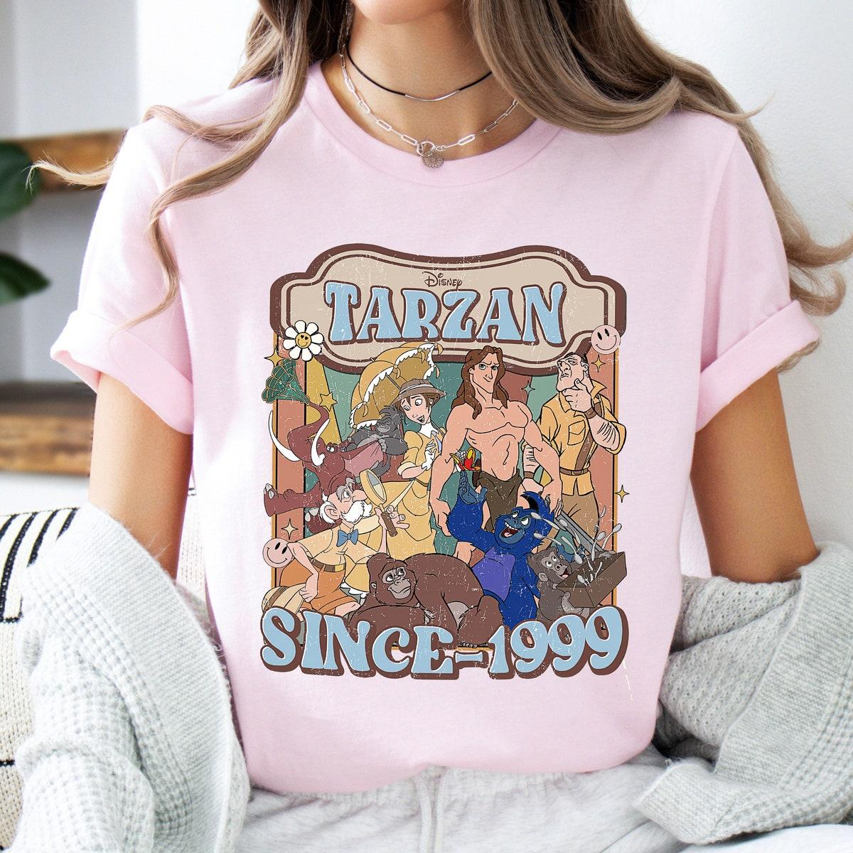 Disney Vintage Tarzan Since 1999 Tarzan And Jane Shirt 3