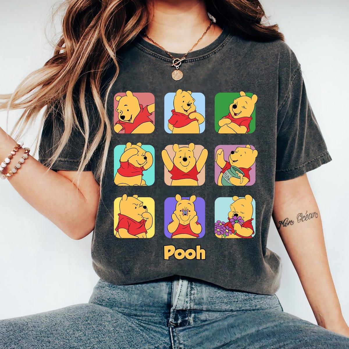 Disney Winnie The Pooh Portrait Moods Retro 90s Shirt 2