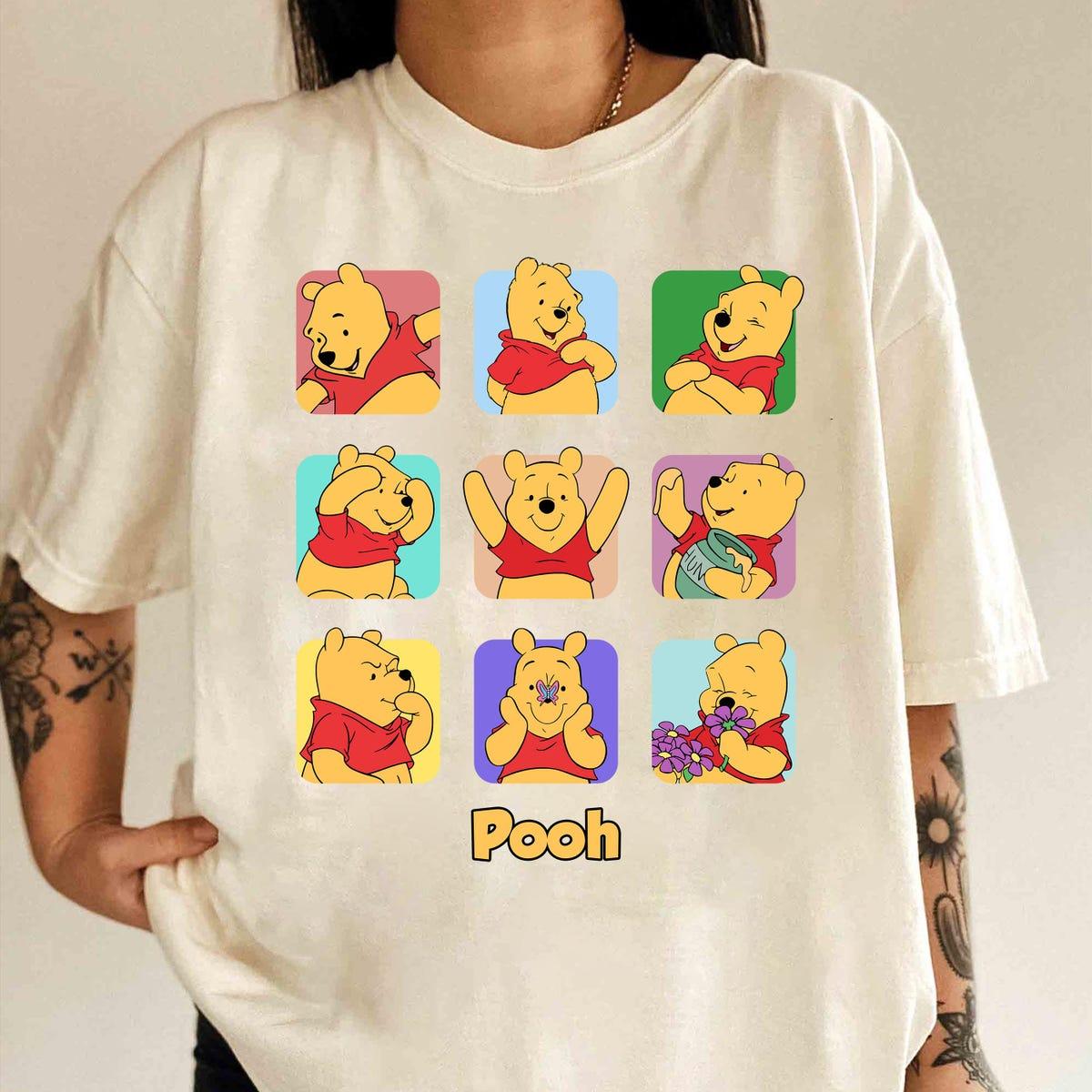 Disney Winnie The Pooh Portrait Moods Retro 90s Shirt 3