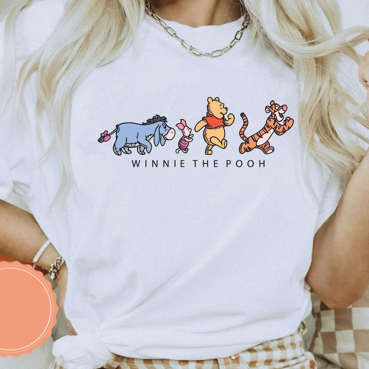 Disney Winnie The Pooh Shirt Pooh Bear Tigger Piglet Eeyore Tee 1