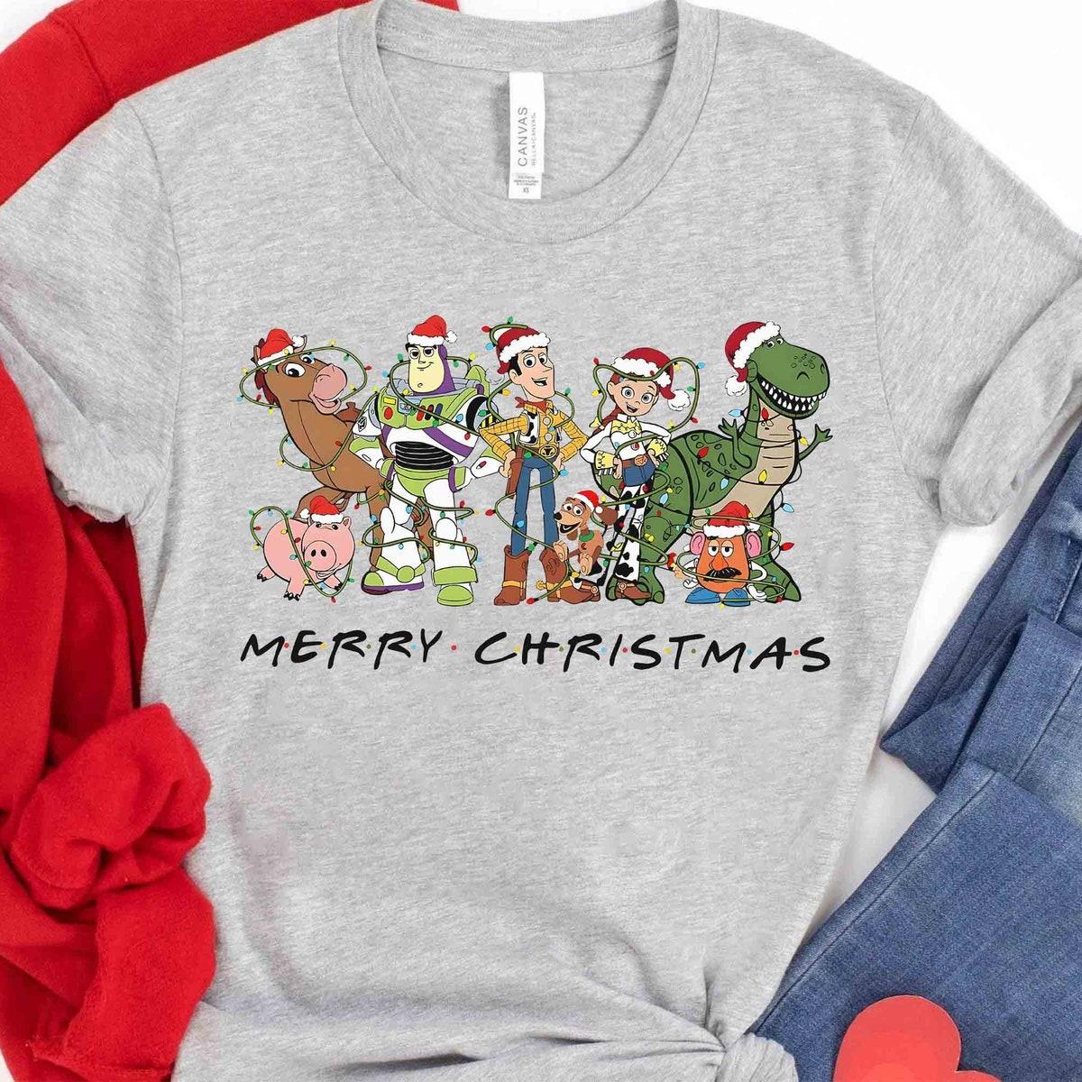 Disney Woody Buzz Rex Mickey's Very Merry Xmas Shirt 2