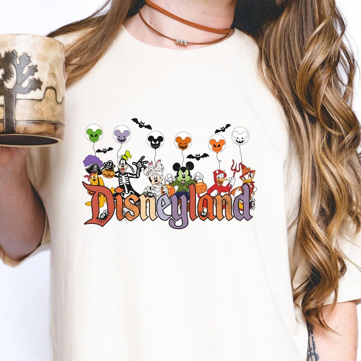 Disneyland Halloween Trick Or Treat Mickey And Friends Shirt 2