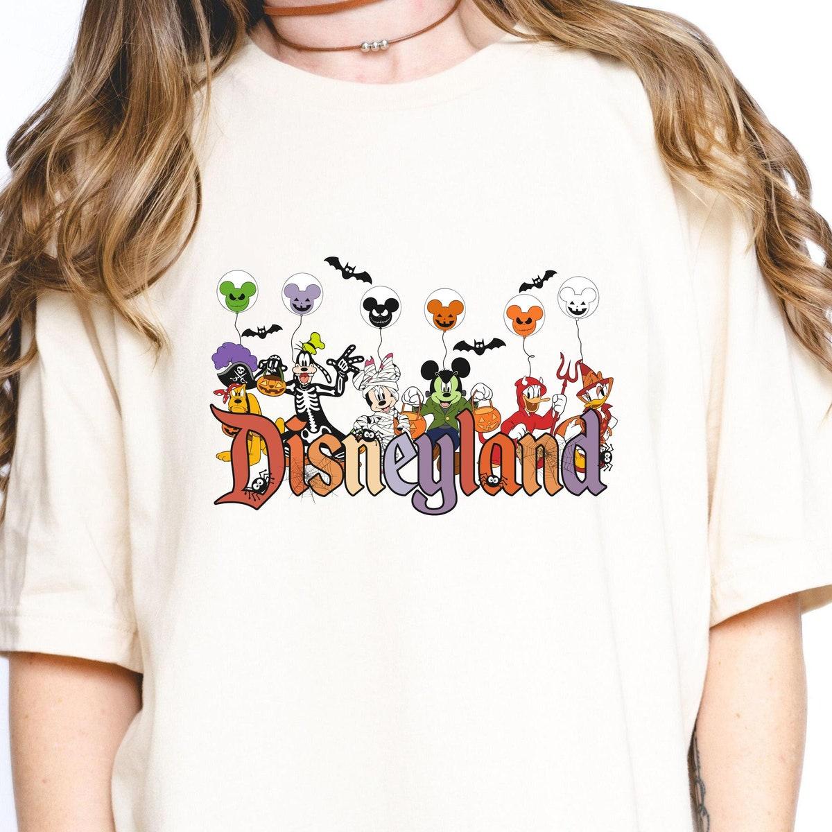 Disneyland Halloween Trick Or Treat Mickey And Friends Shirt 3